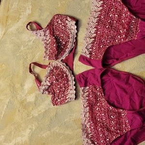 3 pc set! Woman Within Amoreuse Bra and Matching Panties Set